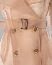 Load image into Gallery viewer, Sheer Cover: Sheer Mesh Belted Jacket
